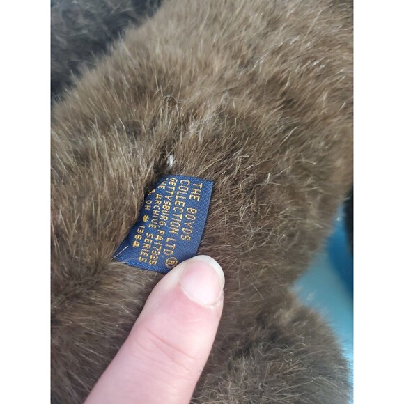 Boyds Plush Bear Vintage 90's 5 Way Jointed Brown Appx 16" Read - Picture 9 of 13